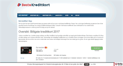 Desktop Screenshot of beste-kredittkort.com