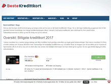 Tablet Screenshot of beste-kredittkort.com